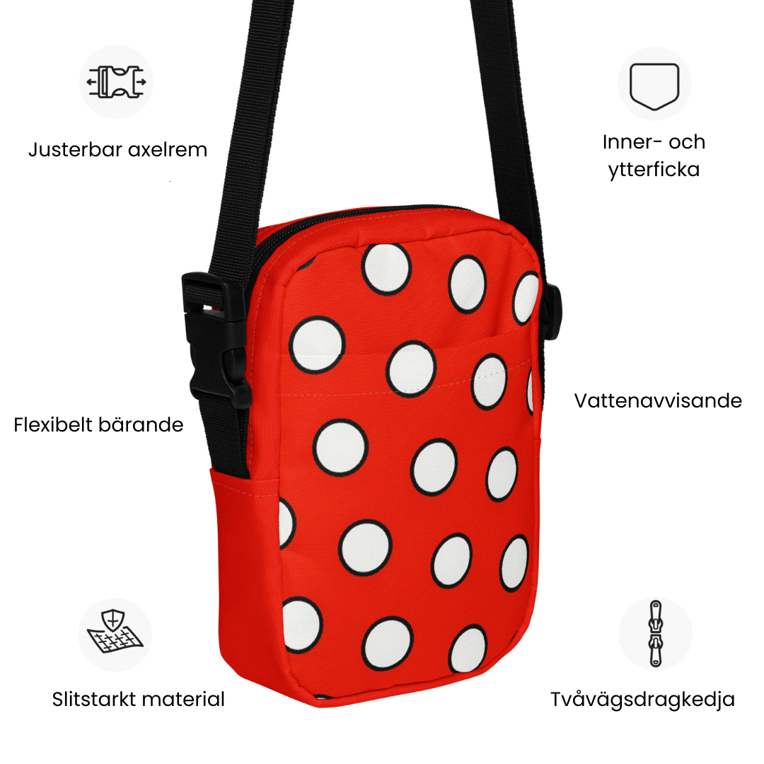 Crossbody Väska Piet Cirkel röd