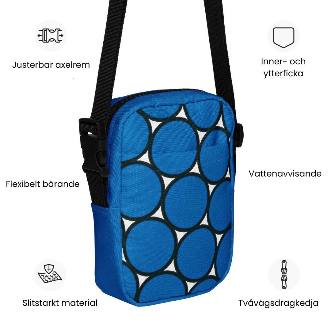 Crossbody Väska Piet Cirkel blå