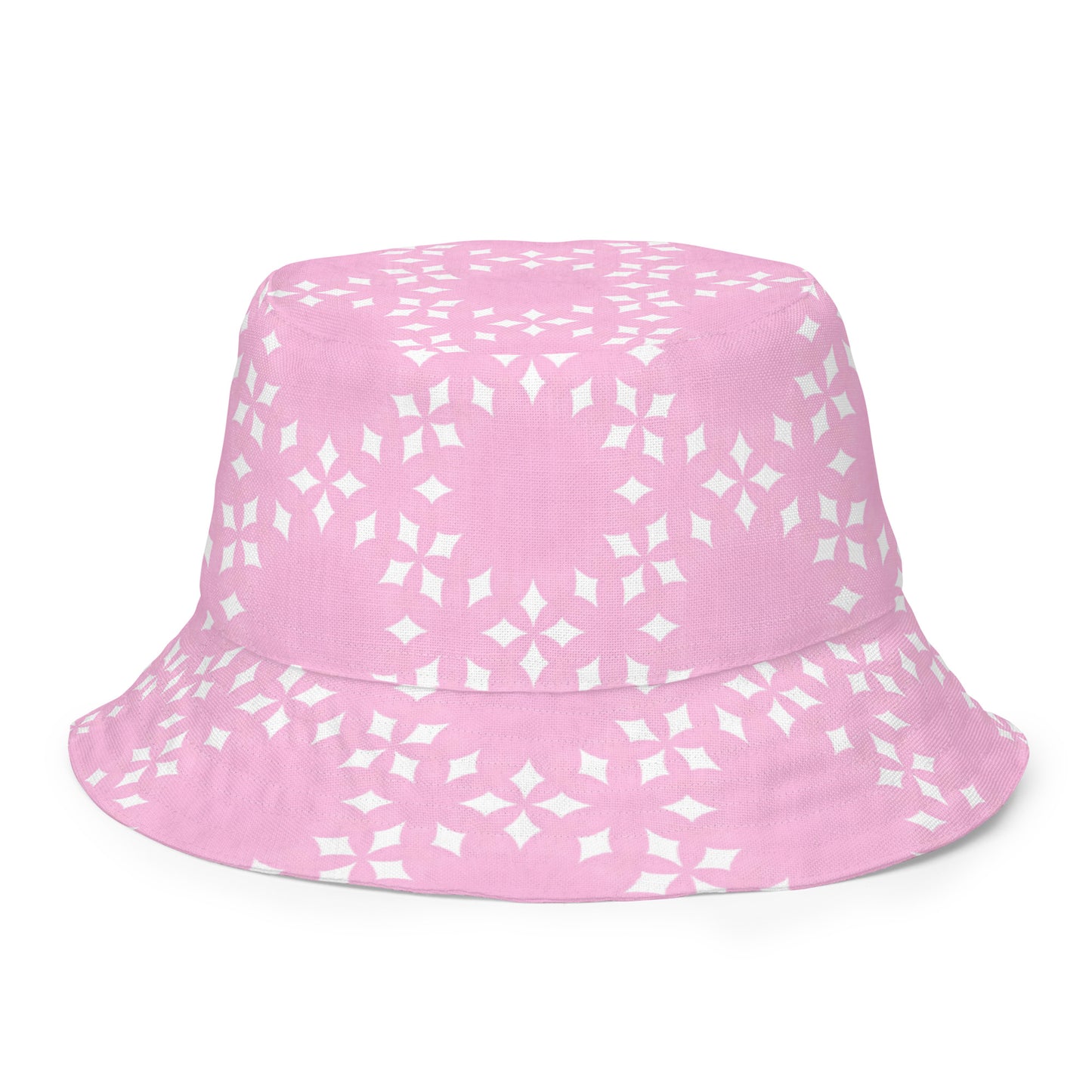 Vändbar hatt Plurr Krans rosa