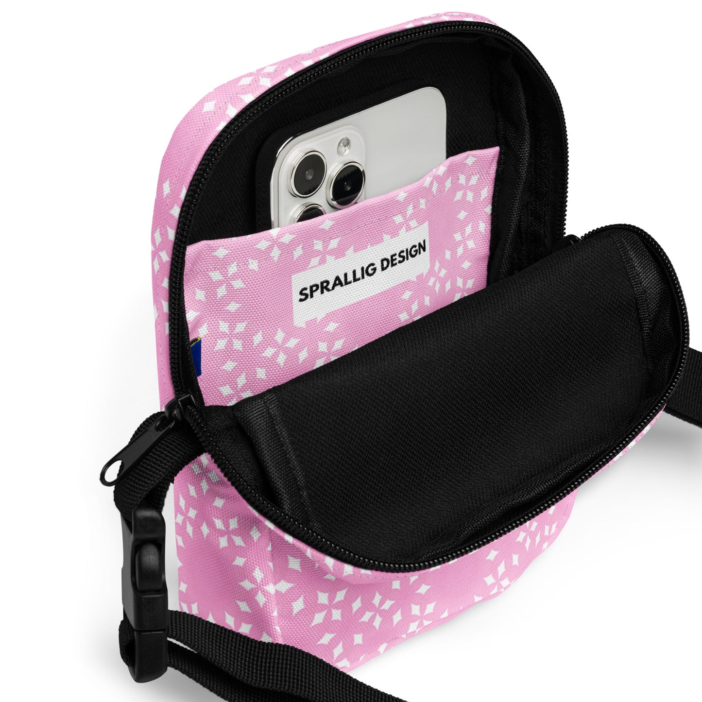 Crossbody Väska Plurr Krans rosa