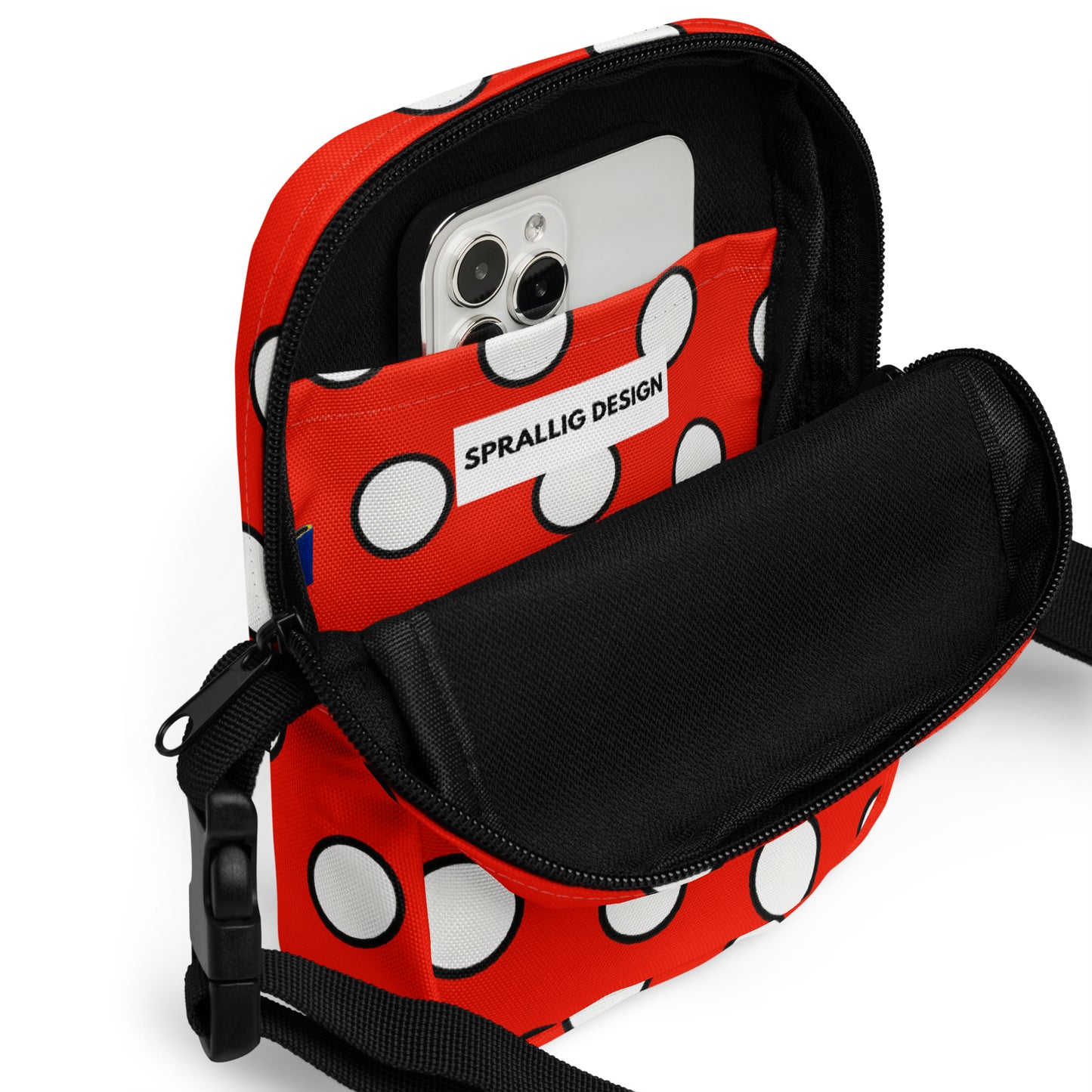 Crossbody Väska Piet Cirkel röd
