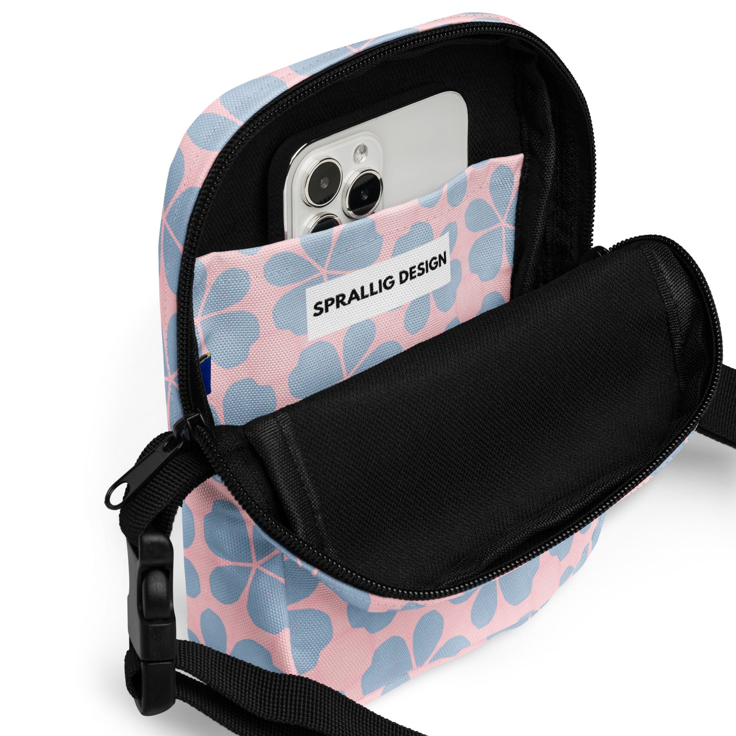 Crossbody Väska Piff Blåblom