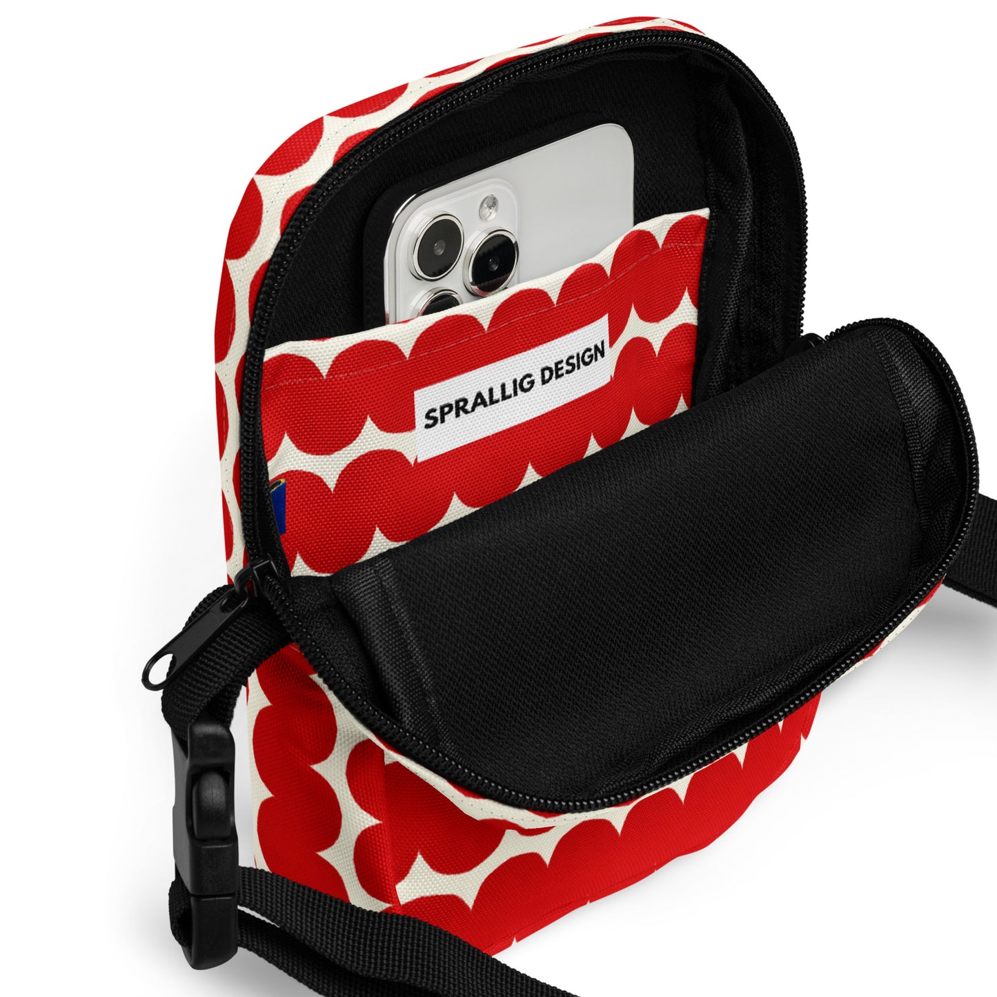 Crossbody Väska Alexander Våg Röd