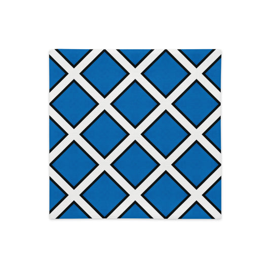 Kuddfodral Piet Ruta blå