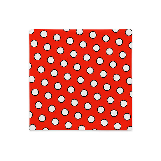 Kuddfodral Piet Cirkel röd