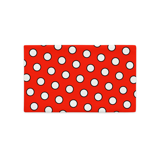 Kuddfodral Piet Cirkel röd