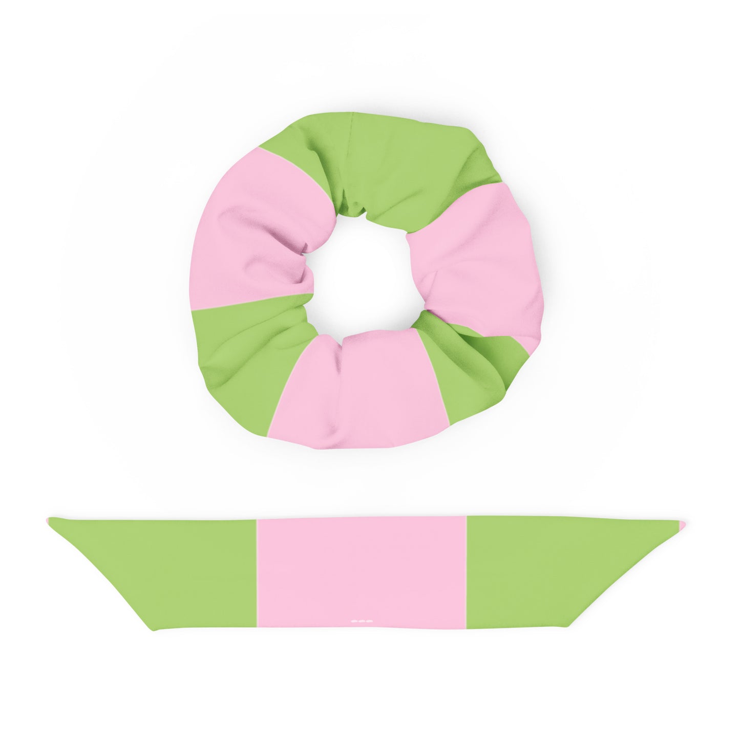 Scrunchie i återvunnet material Fika