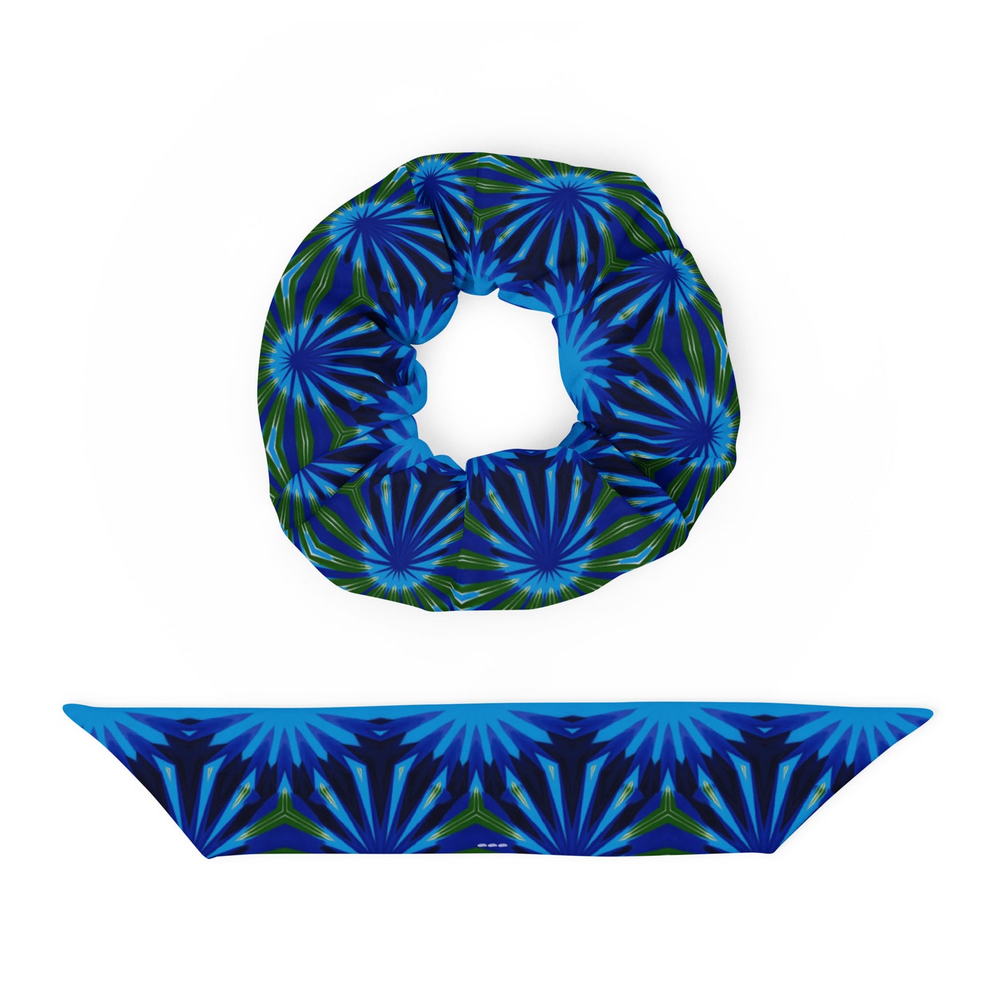 Scrunchie i återvunnet material Rapsodi Påfågel