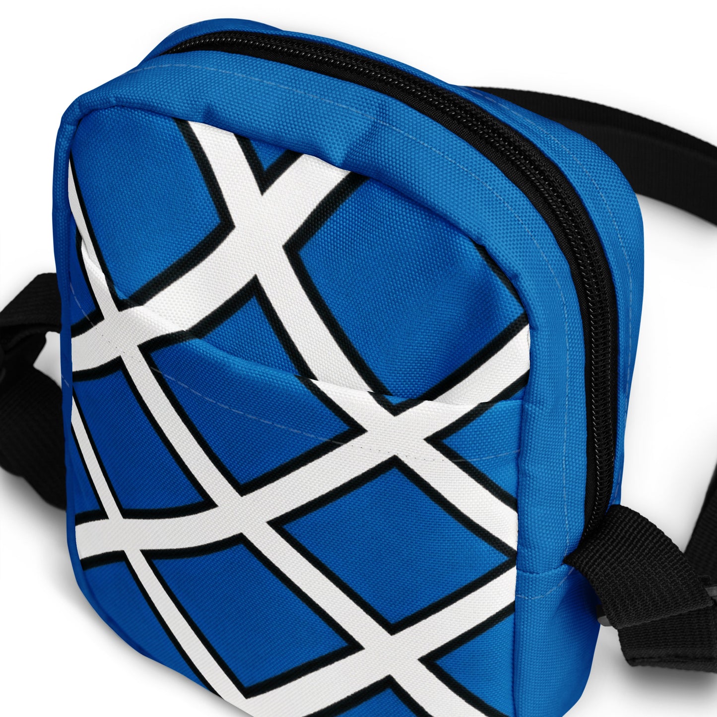 Crossbody Väska Piet Ruta blå