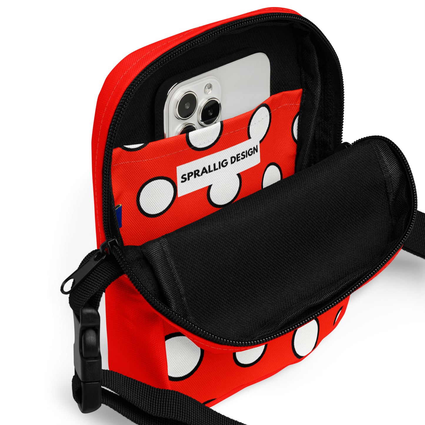 Crossbody Väska Piet Cirkel röd