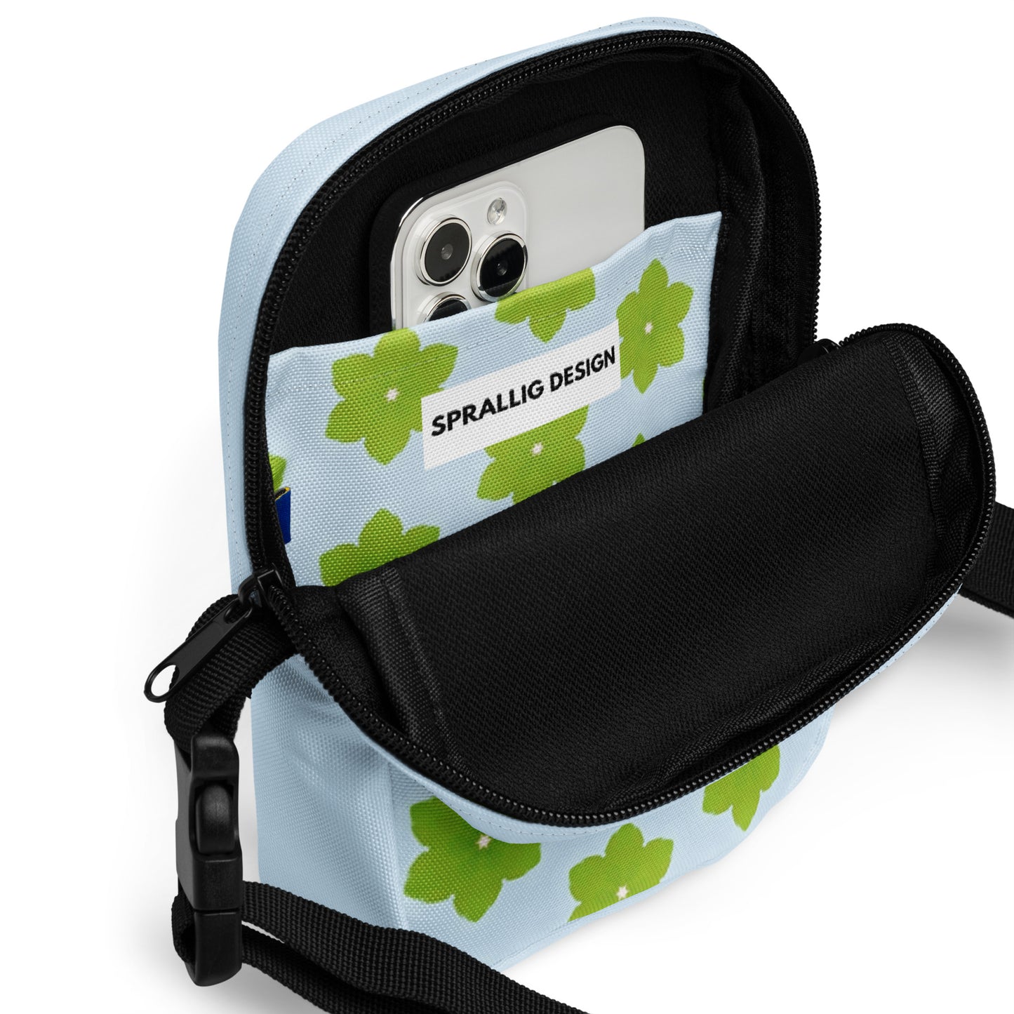Crossbody Väska Piff Grönblom