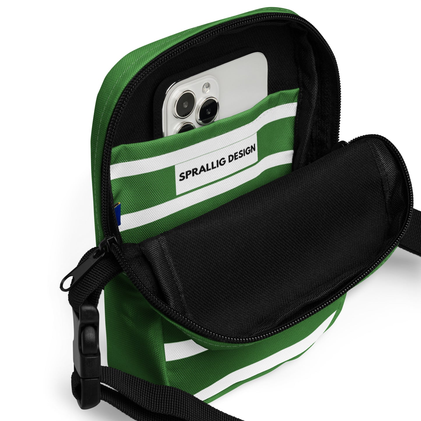 Crossbody Väska Rand Grön