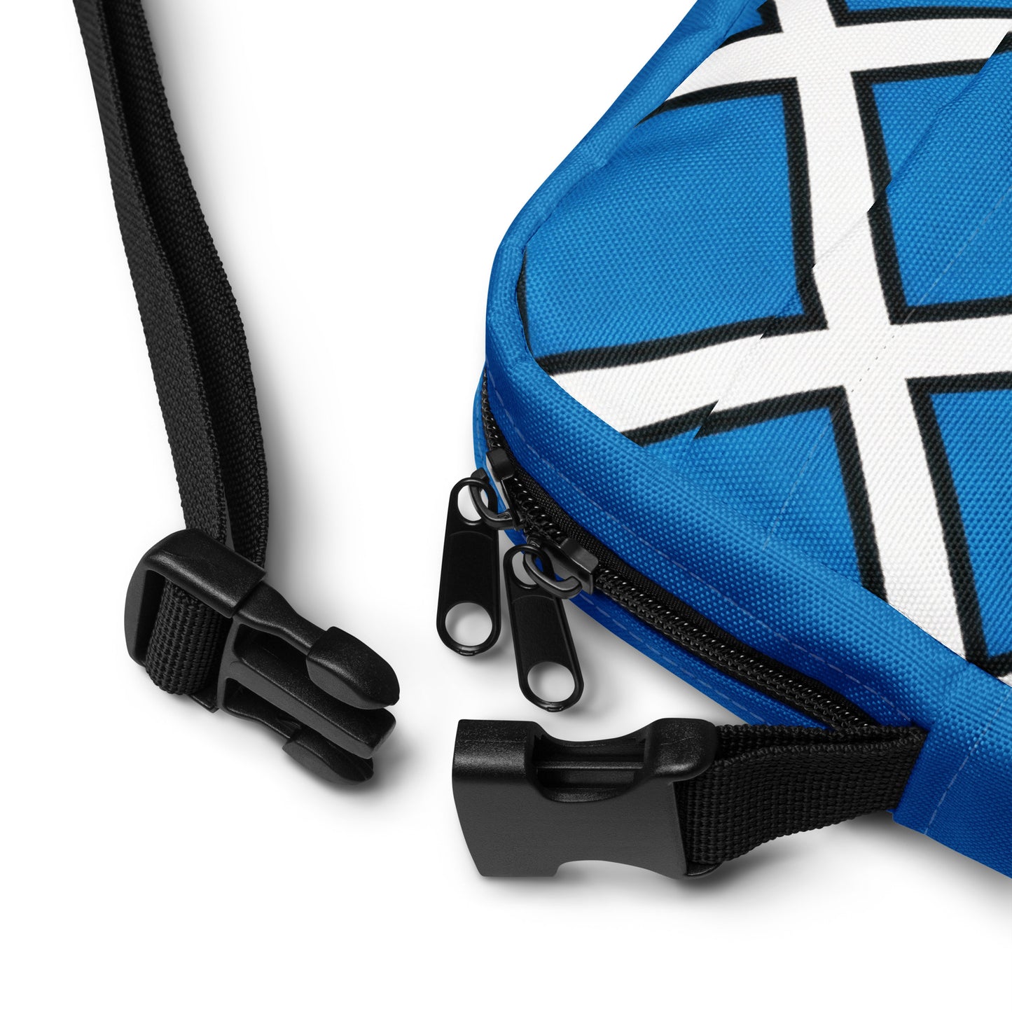 Crossbody Väska Piet Ruta blå