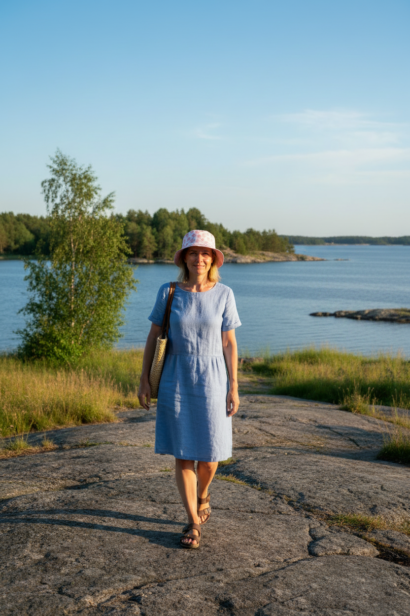 Vändbar hatt Piff Småblom