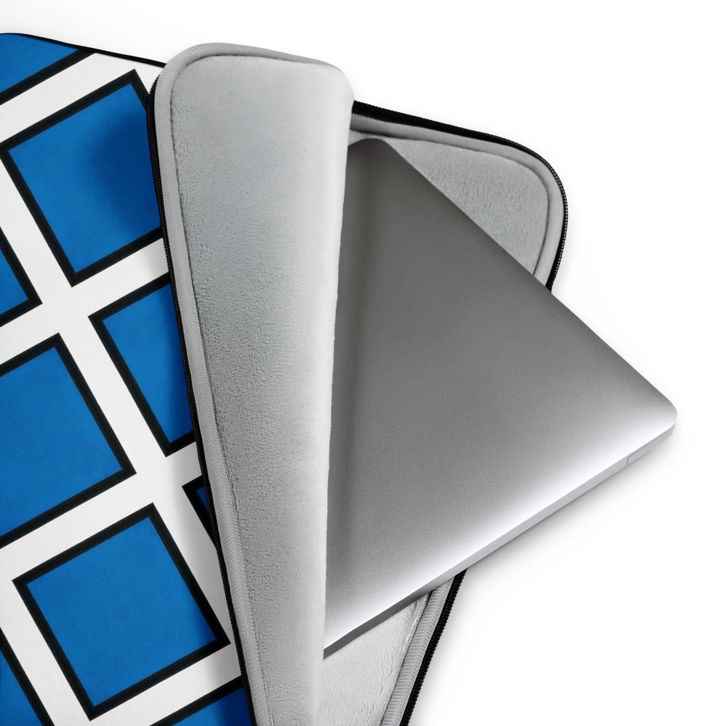 Datorfodral Piet Ruta blå