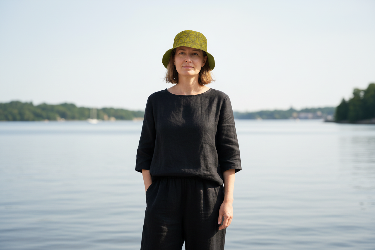 Vändbar hatt Ro Grön